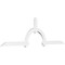 Ekena Millwork Ericson Architectural Grade PVC Gable Bracket, 108"W x 31 1/2"H x 2"D x 4"F, 7/12 Pitch GBP108X32X0204ERI00 - alternate 1